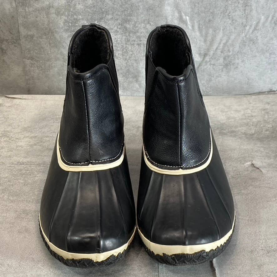 STYLE & CO Women's Black Smooth Heidie Cold-Weather Waterproof Slip-On Duck Boot