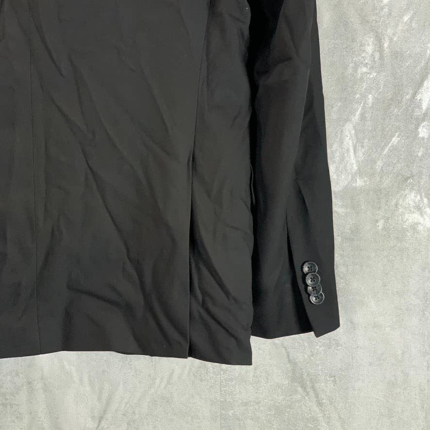 REACTION KENNETH COLE Men's Black Short Techni-Cole Slim-Fit Suit Jacket SZ 36S