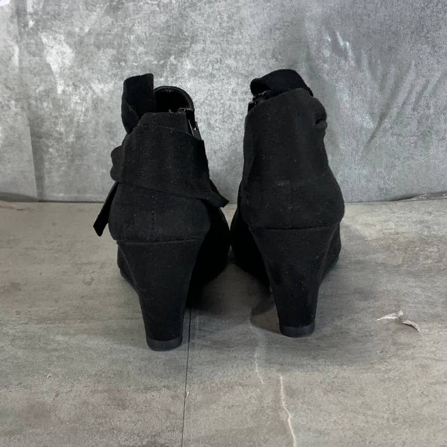 CL By CHINESE LAUNDRY Women's Vivid Bow-Detail Wedge Booties SZ 5.5