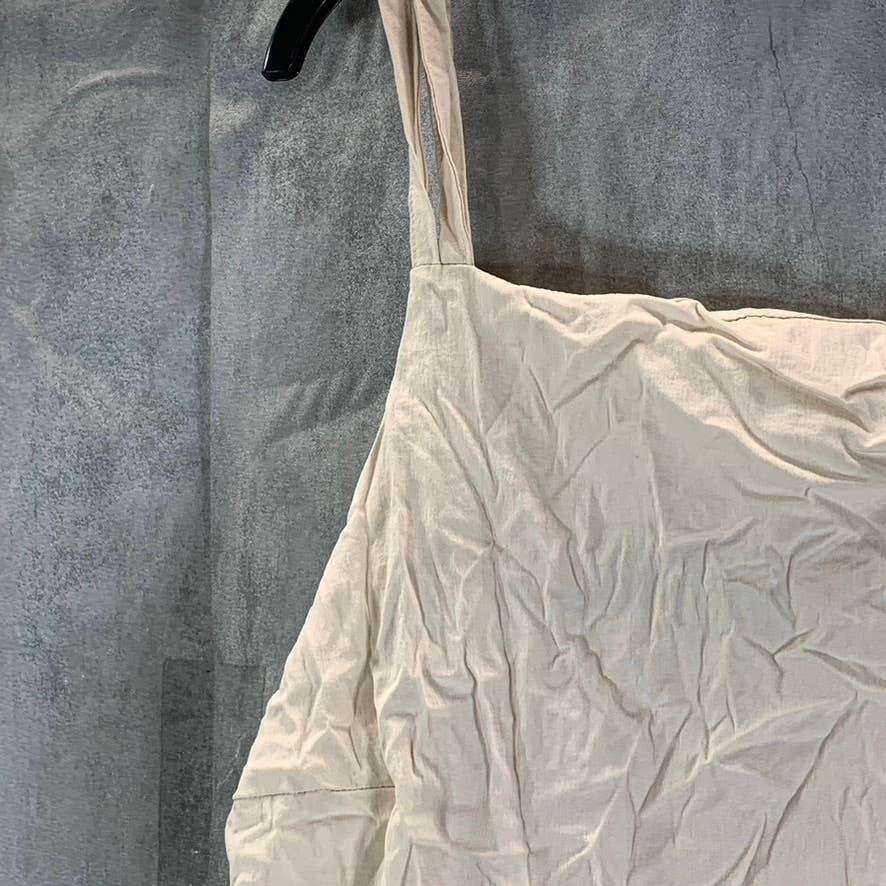 INC INTERNATIONAL CONCEPTS EARTH Women's Cashmere Cream Tie-Back Peplum Camisole