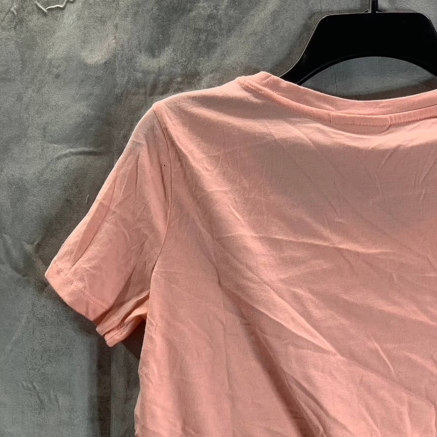 STYLE & CO Women's Champagne Pink Scoop-Neck Short Sleeve Classic Tee SZ S