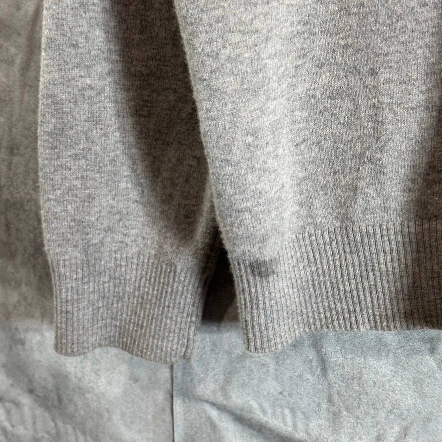 CALVIN KLEIN Men's Grey Merino Wool Regular-Fit Crewneck Pullover Sweater SZ XL