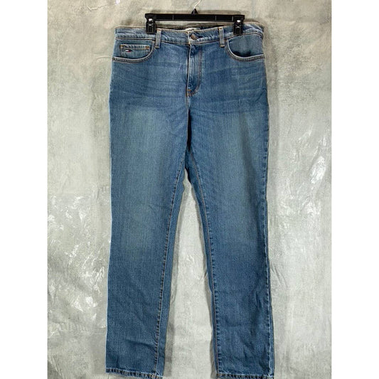 TOMMY JEANS Men's Light Wash Straight-Fit Stretch Jeans SZ 34X32