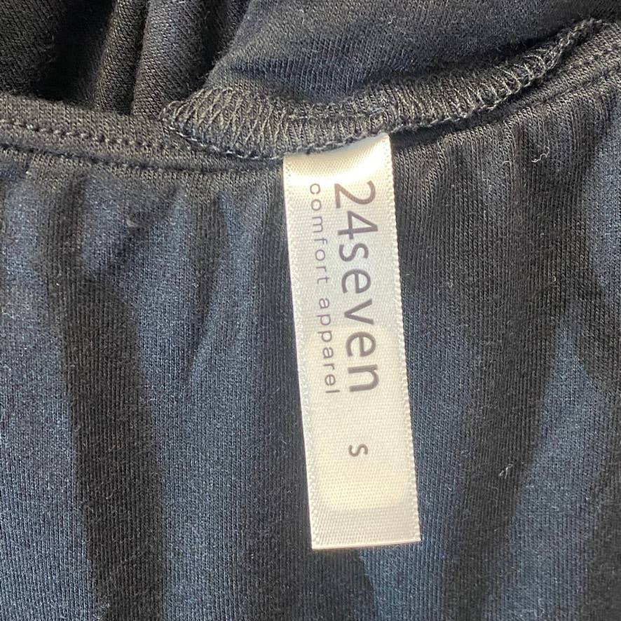 24/7 COMFORT APPAREL Women's Black Elastic Waist Pull-On Stretch Maxi Skirt SZ S