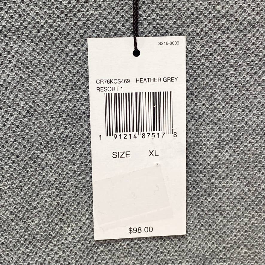 MICHAEL KORS Grey Contrast Trim Crewneck Pullover Sweater SZ XL