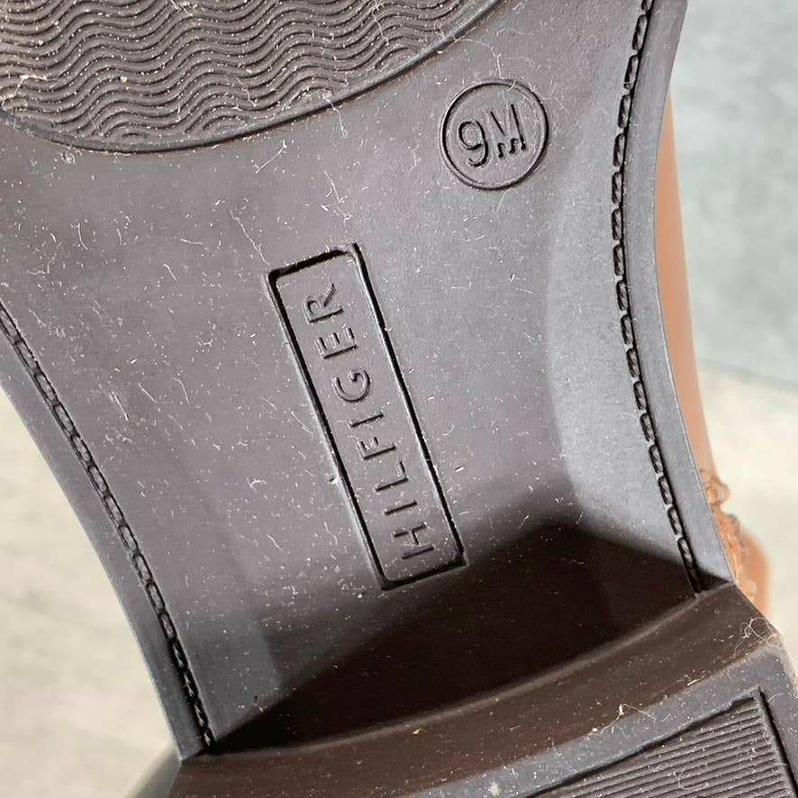 TOMMY HILFIGER Women's Medium Natural Imiera Side-Zip Ankle Boots SZ 9