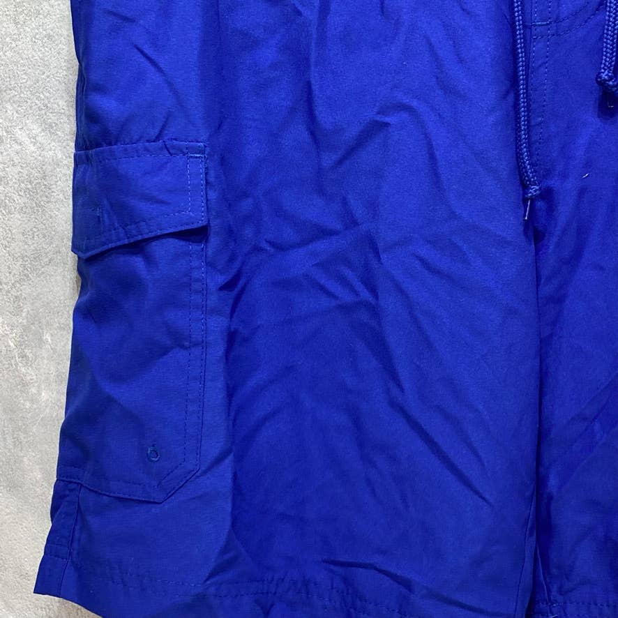 CLUB ROOM Blue Solid Quick Dry Board Shorts SZ S