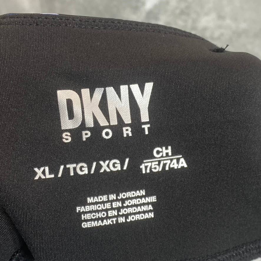 DKNY SPORT Women's Hydrangea Printed High-Rise Pull-On Ankle Leggings SZ XL