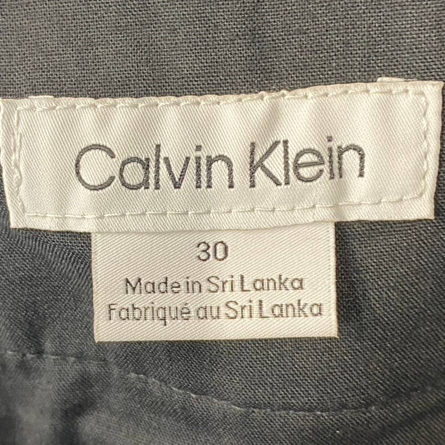CALVIN KLEIN Men's Ink Slim-Fit Comfort Chino Shorts SZ 30