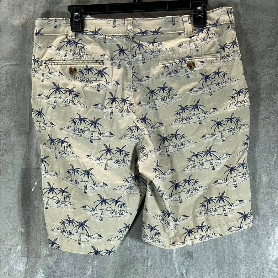 CLUB ROOM Men's Stone Wall Combo Sunset Surf Print 4-Way Stretch Shorts SZ 32