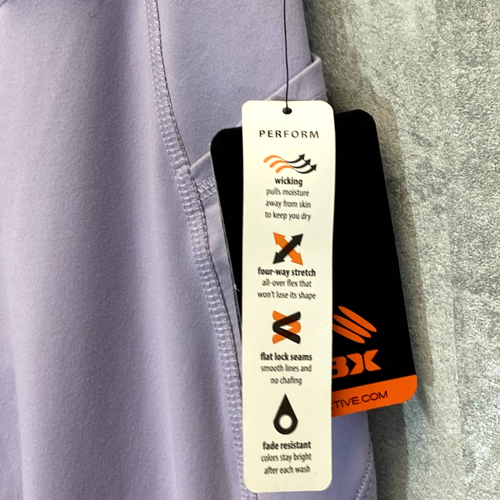 RBX Women's Lilac Dream High-Rise Stretch Pull-On Capri Leggings SZ S