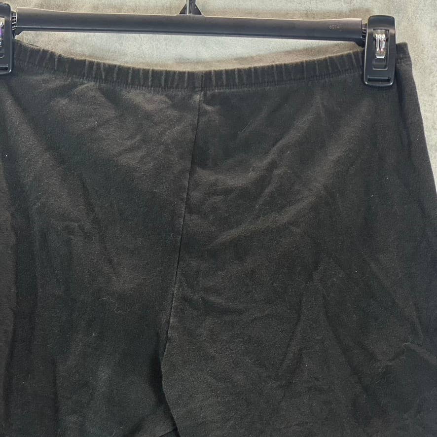 GUESS Women's Jet Black Solid Elastic Waistband Pull-On Biker Shorts SZ XL