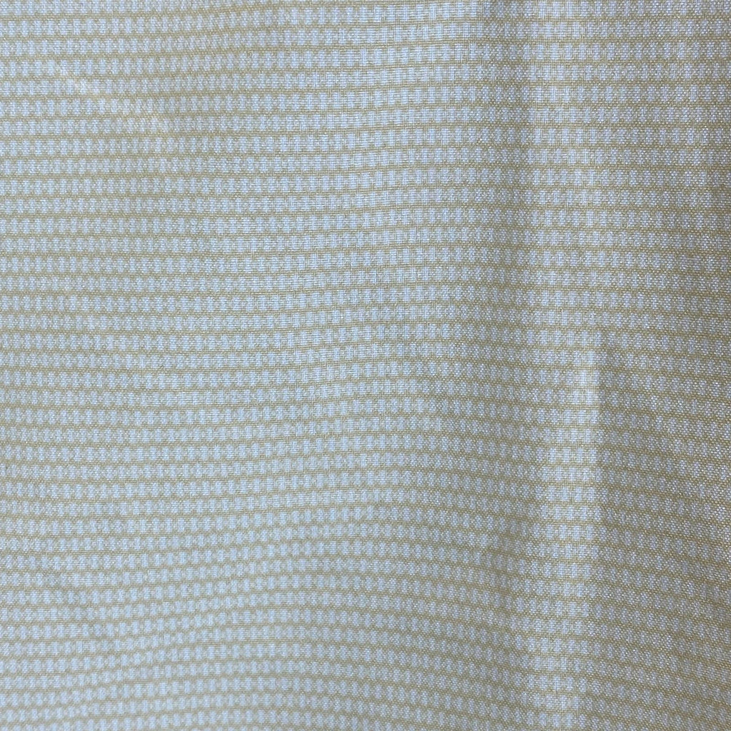 ALFANI Men's Tan Mini Geo-Print Slim-Fit Stretch Button-Up Shirt SZ16-16.5 32/33