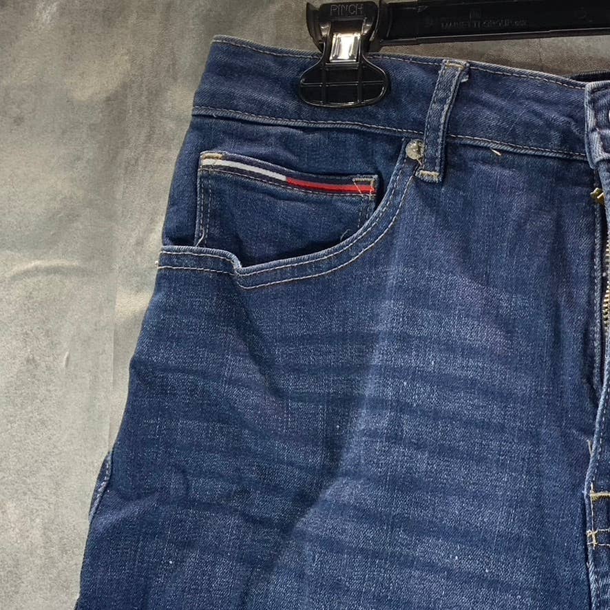 TOMMY JEANS Women's Boundary 5" Cuffed Faded Denim Shorts SZ 29