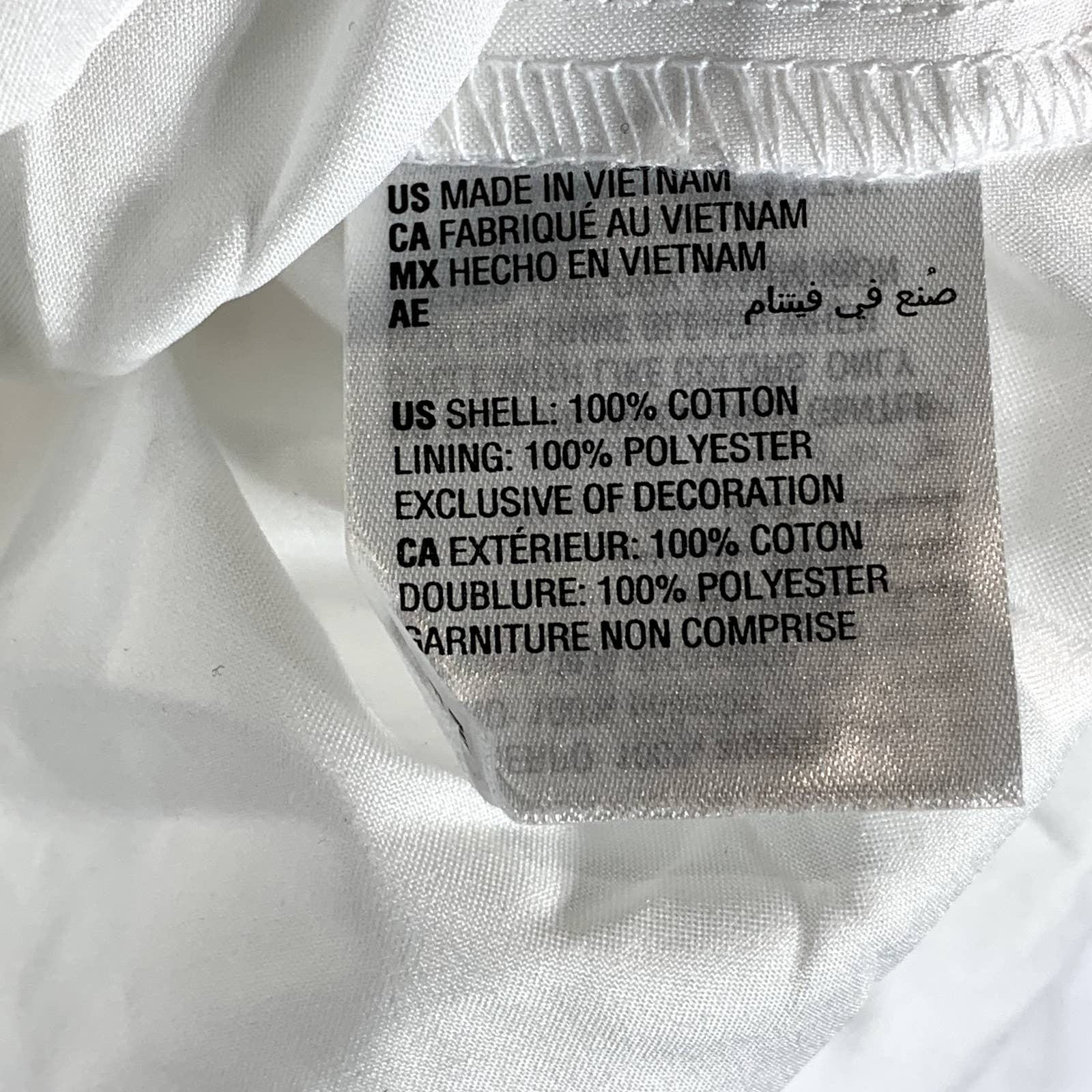 BAR III Women's White Cotton V-Neck Ruffled Eyelet Long-Sleeve Top SZ M