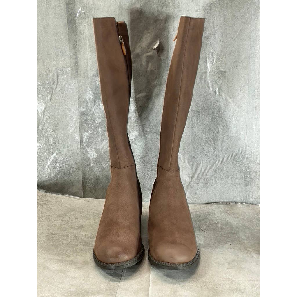 GENTLE SOULS By Kenneth Cole Women's Espresso Best Chelsea Zip-Up Tall Boot SZ11
