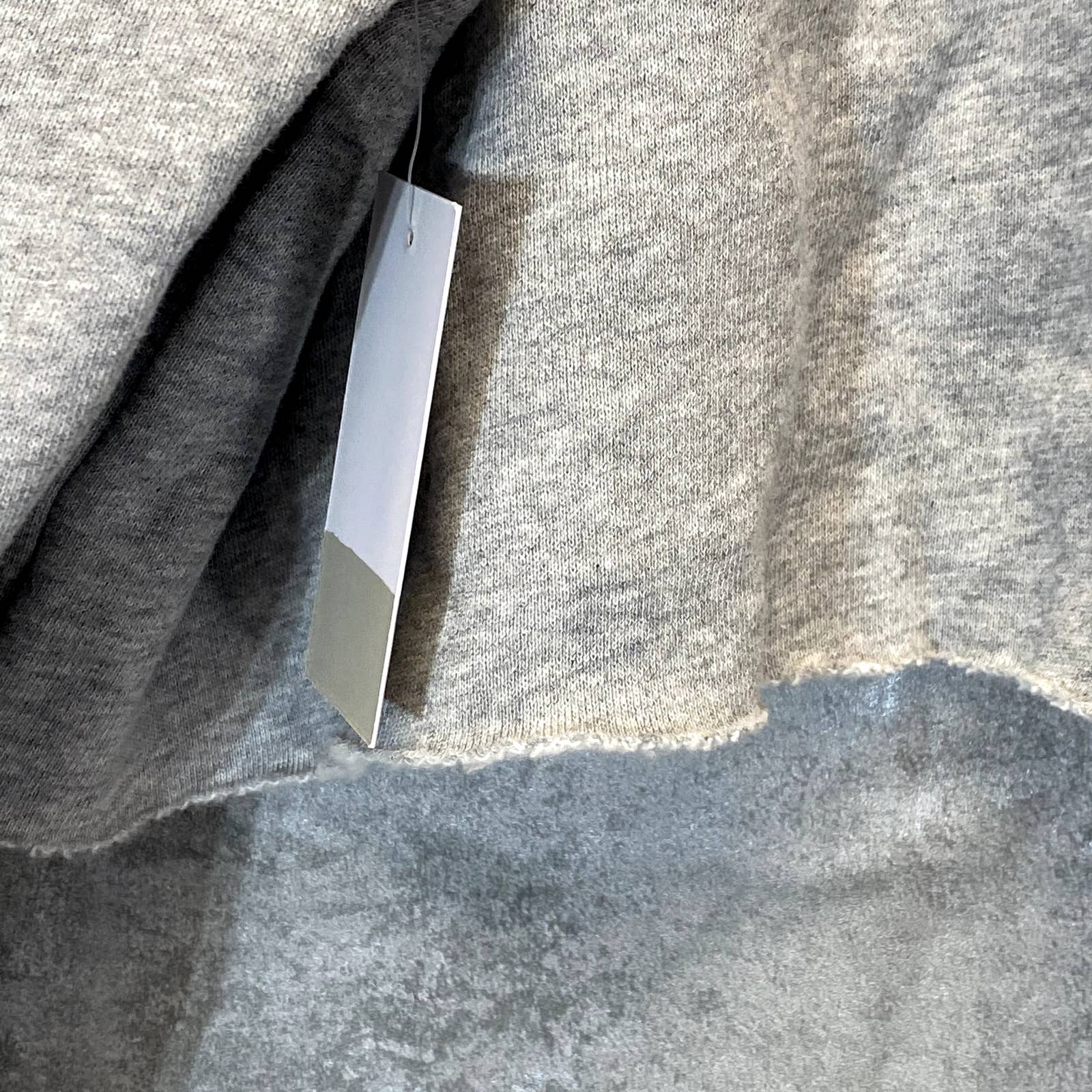 BP. Women's Grey Heather Inspired Cutoff Graphic Pullover Hoodie SZ L