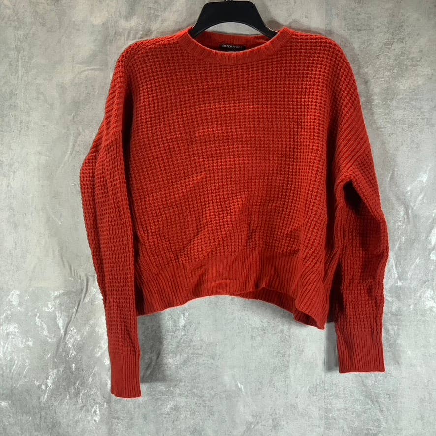 EILEEN FISHER Women's Tigly Crewneck Knit Drop Shoulder Pullover Top SZ XS