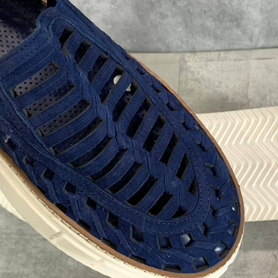 VINCE CAMUTO Women's Deep Blue Romeena Cutout Platform Slip-on Sneakers SZ 9.5
