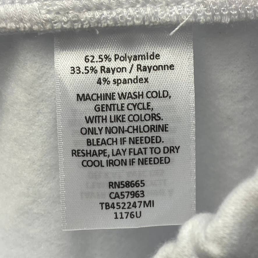 TREASURE & BOND Women's White Raw Hem Drawstring Waist Pull-On Sweat Shorts SZ S