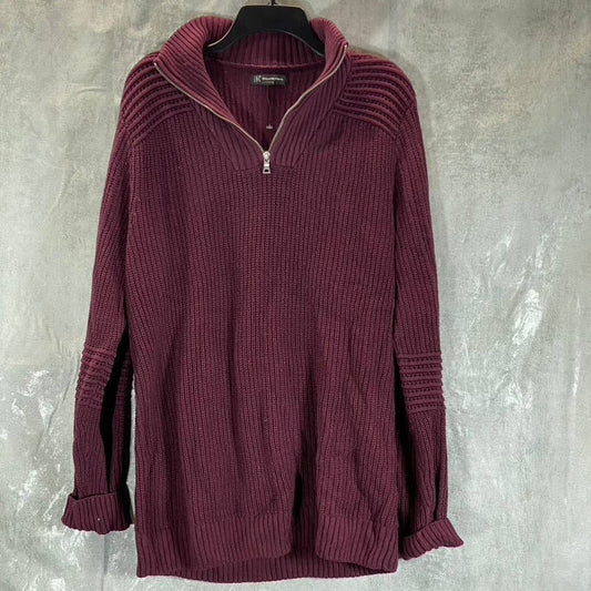 INC INTERNATIONAL CONCEPTS Men's Port Mathew Quarter-Zip Sweater SZ L