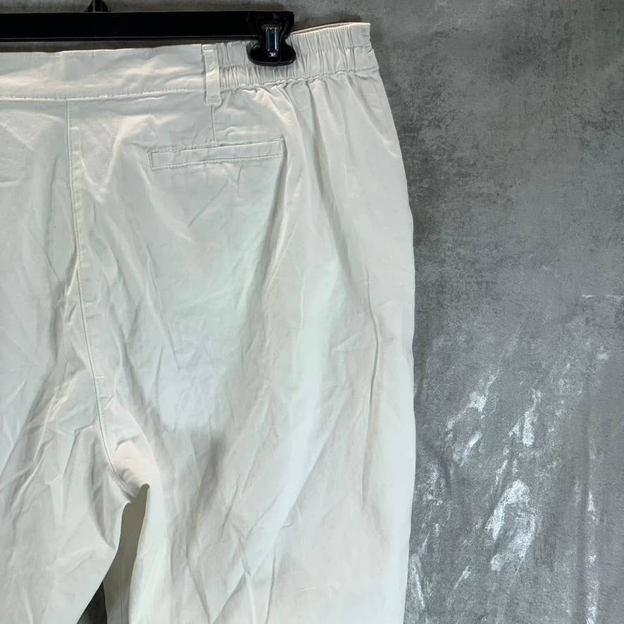 KAREN SCOTT Women's Plus Bright White Comfort-Waist Capri Pants SZ 22W