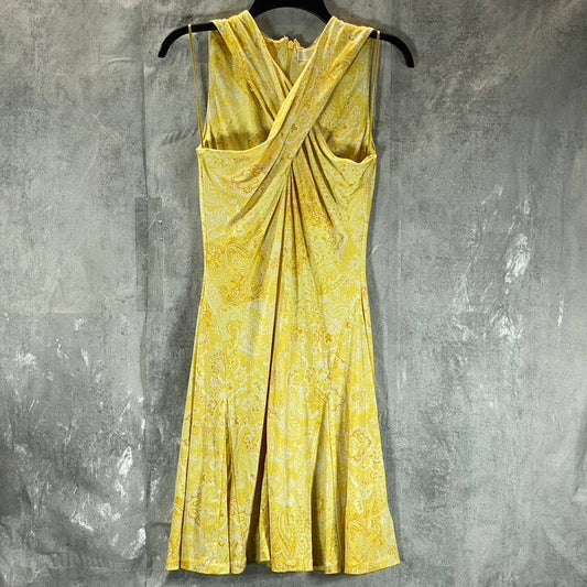 MICHAEL MICHAEL KORS Women's Saffron Paisley-Print Crossover-Neck Mini Dress SZS
