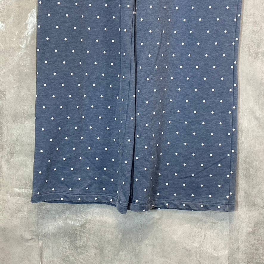 ALTERNATIVE Women's Bay Blue Pin Dot Surplice Short Sleeve Pull-On Jumpsuit SZ S