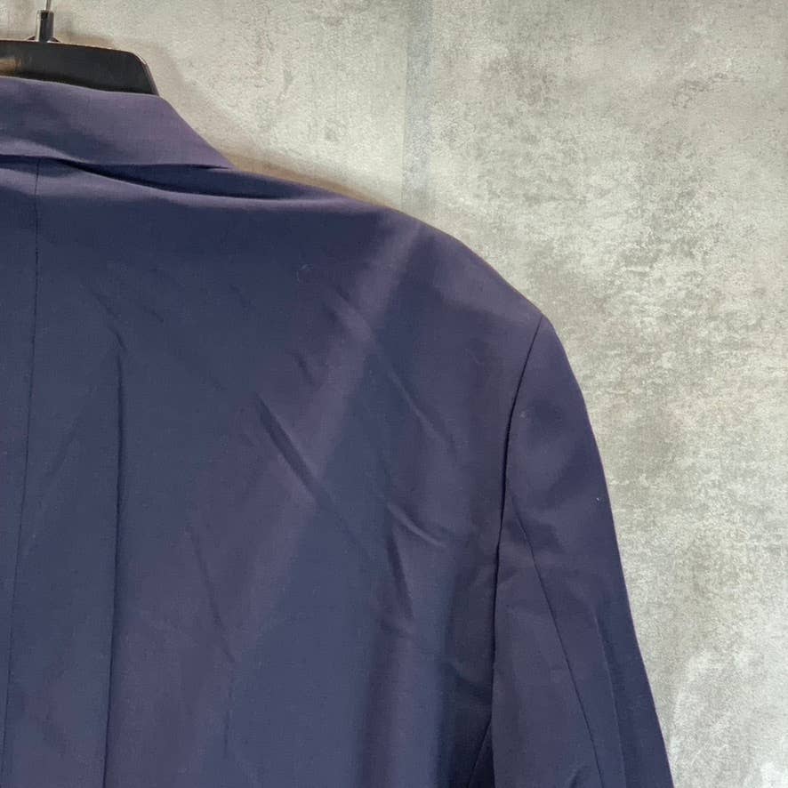 BAR III Men's Solid Navy Two-Button Slim-Fit Wool Suit Jacket SZ 42R