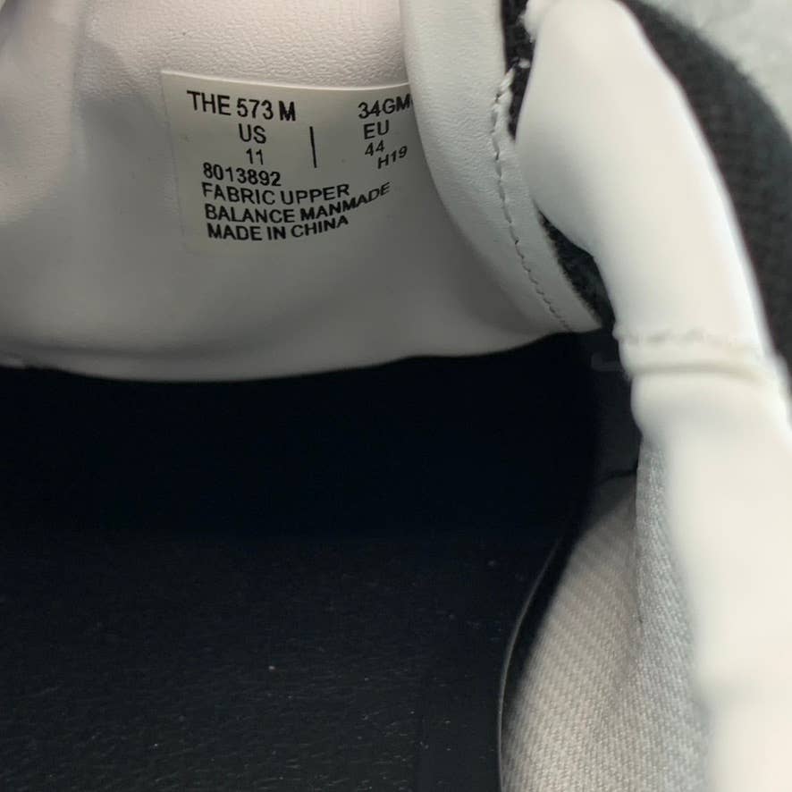 GOATS Men's Black Canvas The 573 Wide-Strap Round-Toe Slip-on Sneakers SZ 11