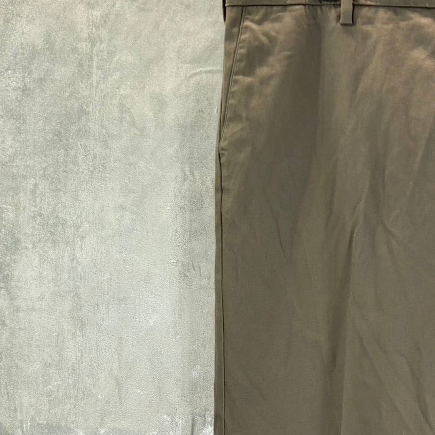 DOCKERS Men's Brown Signature Khaki Classic-Fit Straight Leg Stretch Pants SZ 40