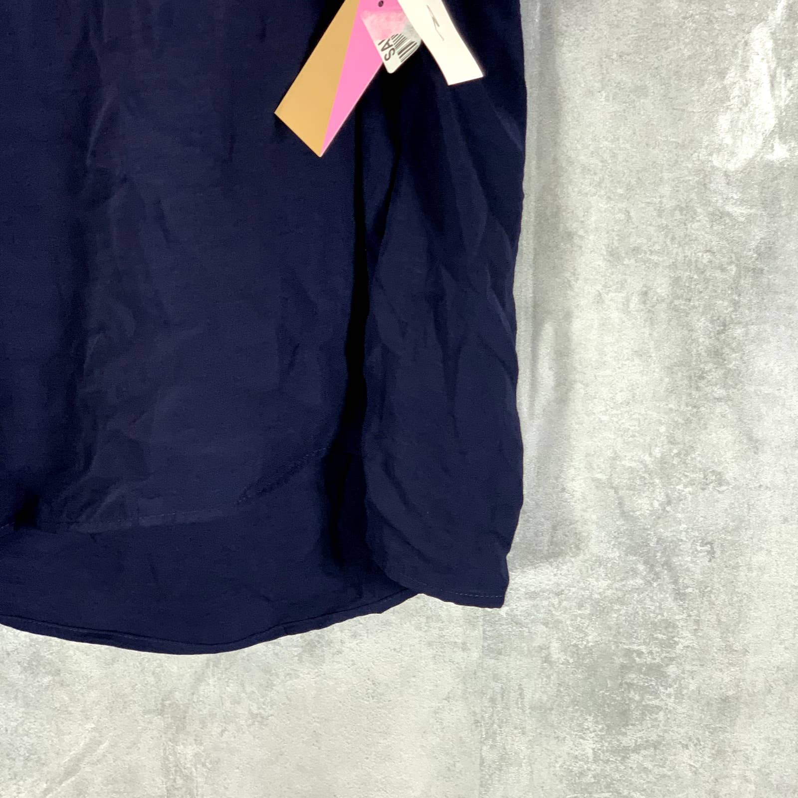 RILEY & RAE Women's Preppy Navy V-Neck Lily Tie-Shoulder Tank Top SZ L