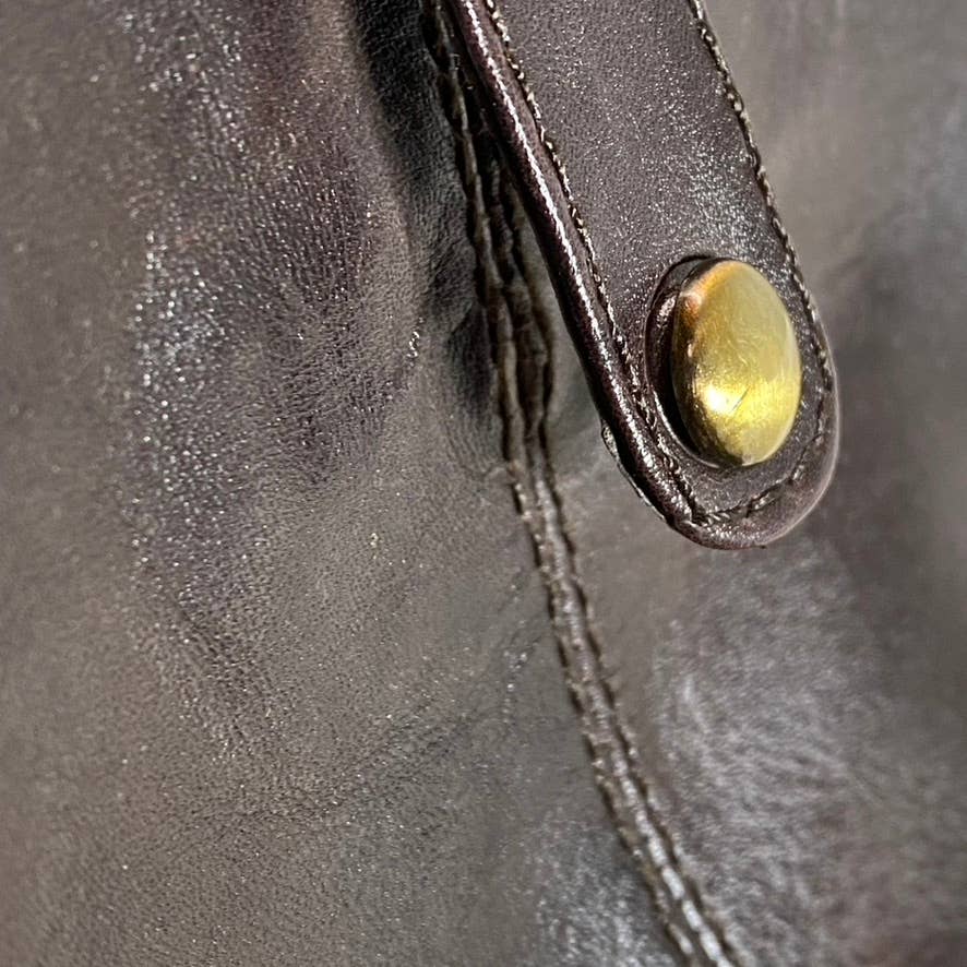 INC INTERNATIONAL Women's Chocolate Leather Fawne Knee-High Riding Boots SZ 8