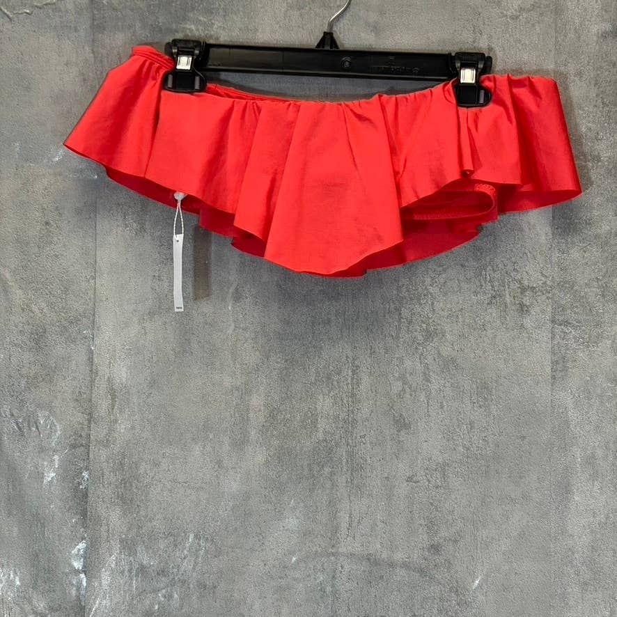 TRINA TURK Women's Poppy Flutter Off-The Shoulder Bandeau Bikini Top SZ 0