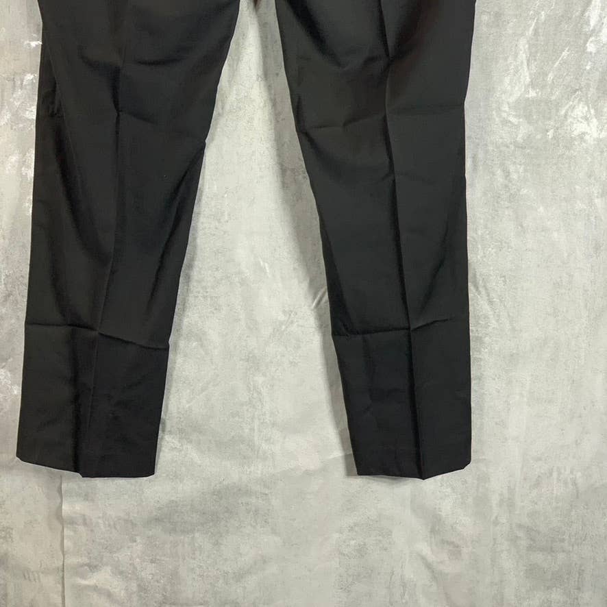 TOMMY HILFIGER Men's Solid Black Modern-Fit Stretch Dress Pants SZ 38X29