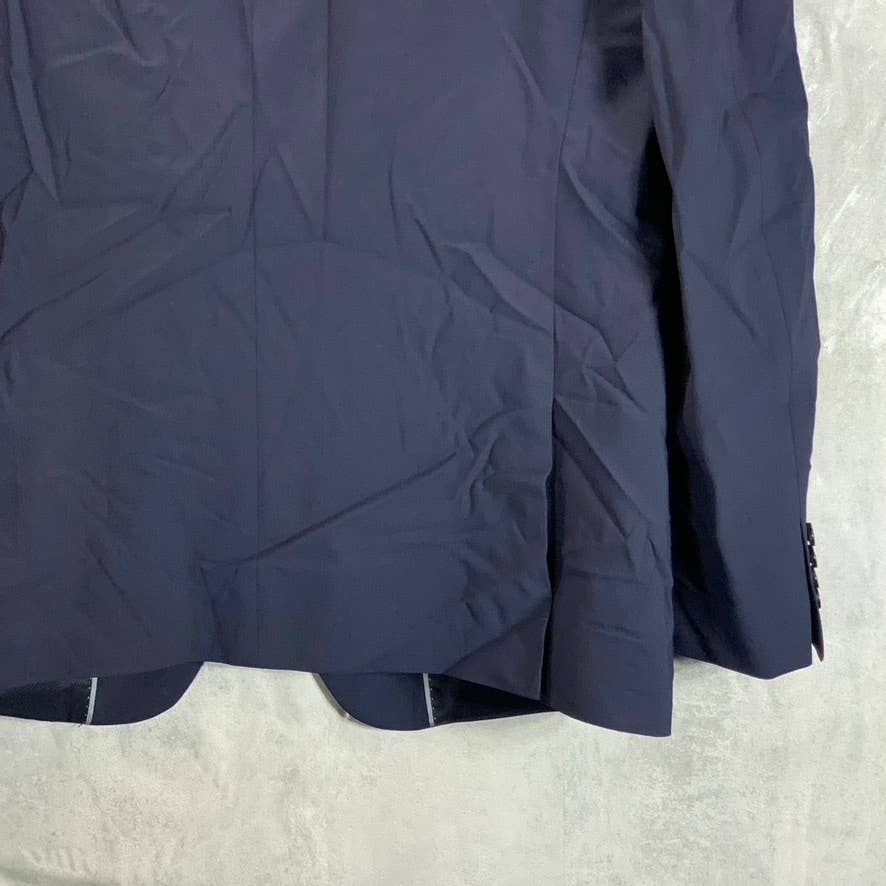 BAR III Men's Solid Navy Two-Button Slim-Fit Wool Suit Jacket SZ 42R