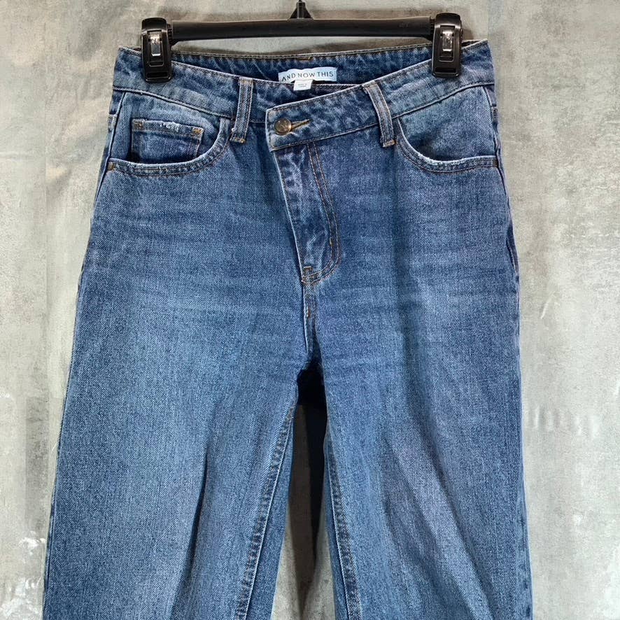 AND NOW THIS Women's Bamse High-Rise Crisscross Cropped Jeans SZ 26