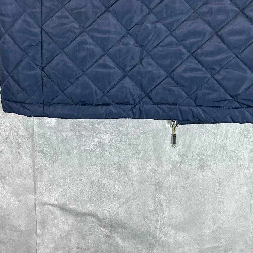 HAWKE & CO Men's Navy Quilted Lightweight Water-Resistant Vest SZ L