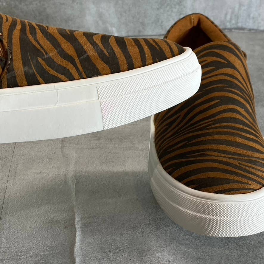 COCONUTS By MATISSE Women's Brown Tiger Stripe Molly Slip-On Shoes SZ 7